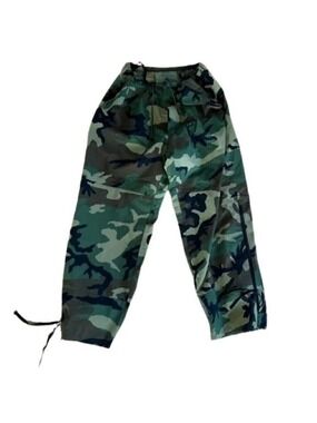 Camouflage Green Combat Pants Trousers Vintage Military Pants Size Large
